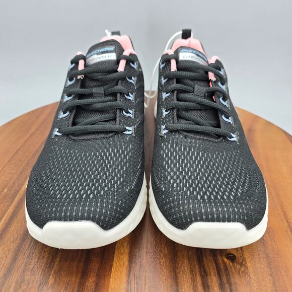 Skechers Shoes Women's 9 Black Lite Foam lace Up Athletic Walking Sneakers - Picture 3 of 8